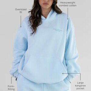Women's Oversized Light Blue Hoodie